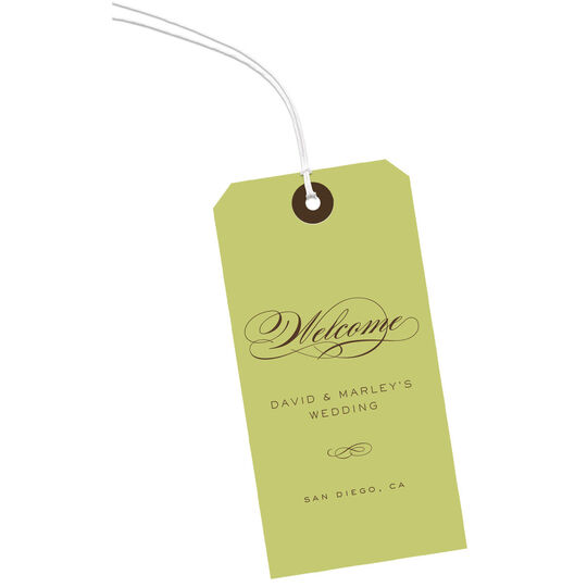 Green Vertical Hanging Gift Tags